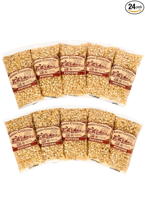 Amish Country Popcorn | 10-4 oz Bags | Medium White Popcorn Kernels | Old Fashioned, Non-GMO and