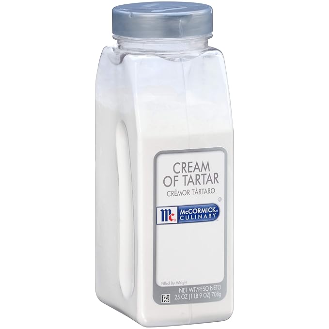 McCormick Culinary Cream of Tartar, 25 oz (Pack of 6) - Six 25 Ounce Containers of Cream of Tartar