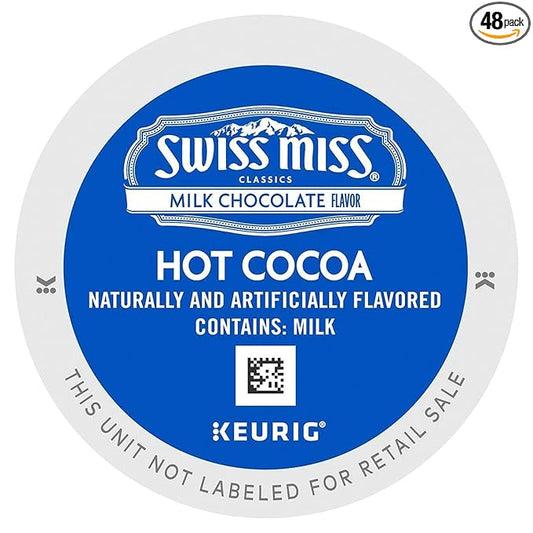Swiss Miss Milk Chocolate K-Cups for Keurig Brewers (48 Count)