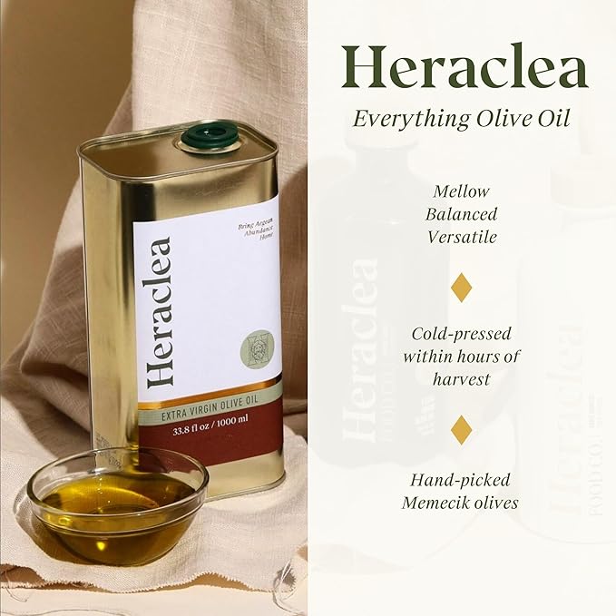 Heraclea - Everything Oil - Extra Virgin Olive Oil - Organic Olive Oil - Extra Virgin - Cold