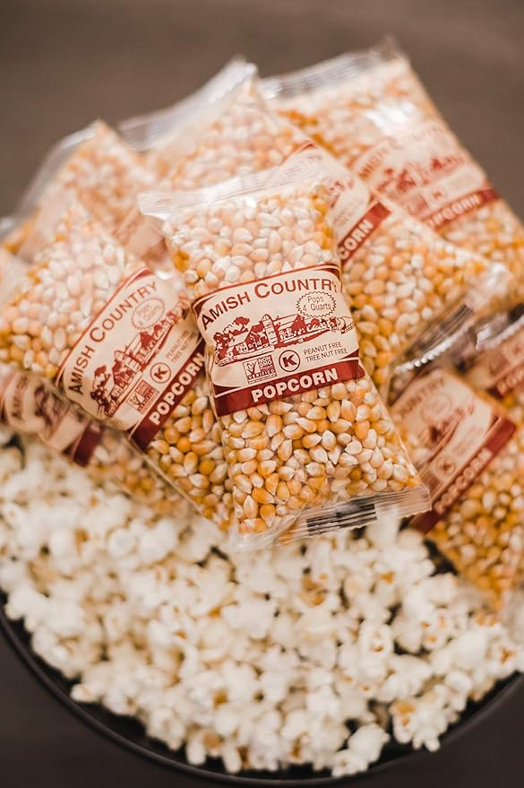 Amish Country Popcorn | 10-4 oz Bags - Baby Yellow Popcorn Kernels | Old Fashioned, Non-GMO and