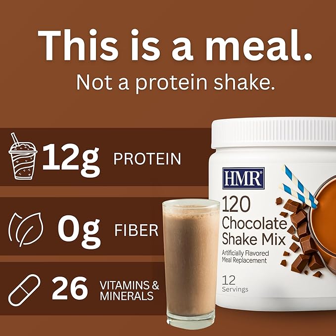 HMR 120 Chocolate Shake Meal Replacement Powder | Chocolate Shake Mix to Support Healthy Weight