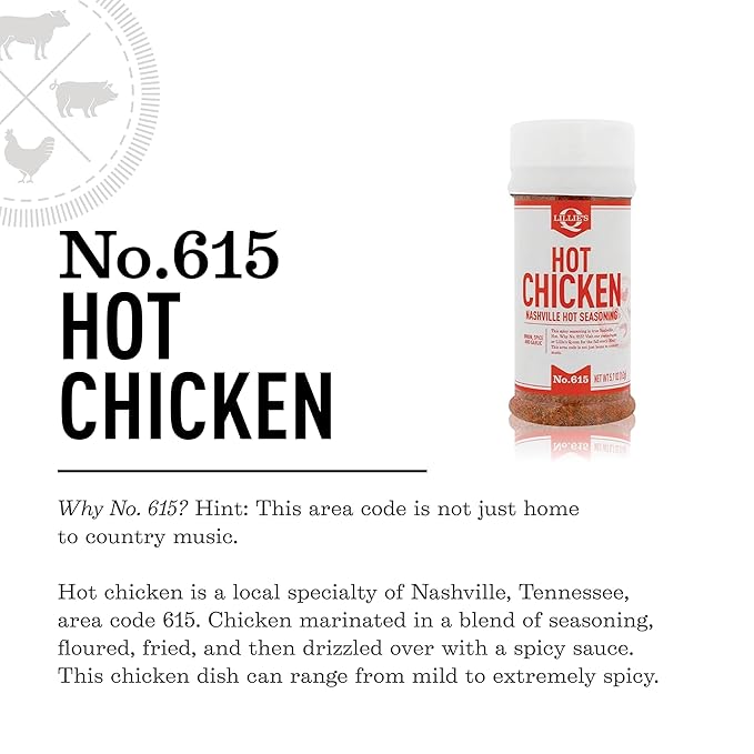 Lillie’s Q - Nashville Hot Chicken Seasoning, Fried Chicken Spice for Batter, Flavorful and Fiery
