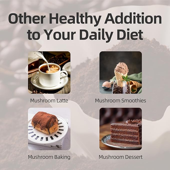 GANOHERB Reishi Mushroom Coffee Mix, Organic Instant Ganoderma Cafe with 100% Natural Ganoderma