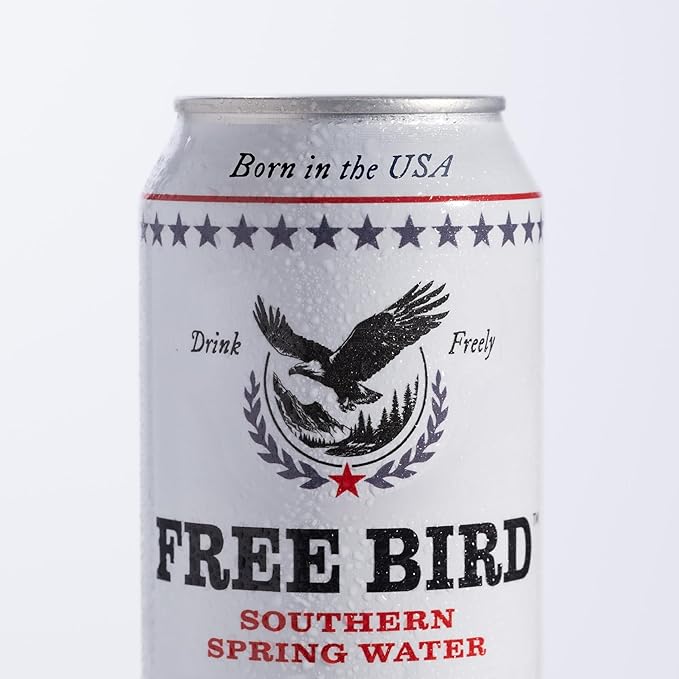 Free Bird Southern Still Spring Water - 12 Pack, 12oz Cans, Zero Calories, Crisp & Clean Pure