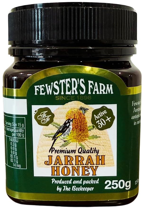 Jarrah Honey TA 30+ - 250 g / 8.8 oz Jarrah Honey is nectar gathered by bees from the flowers of