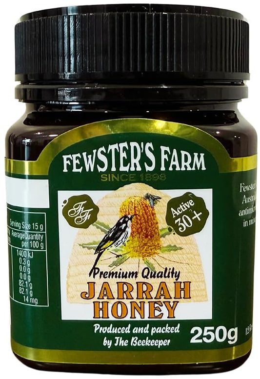 Jarrah Honey TA 30+ - 250 g / 8.8 oz Jarrah Honey is nectar gathered by bees from the flowers of