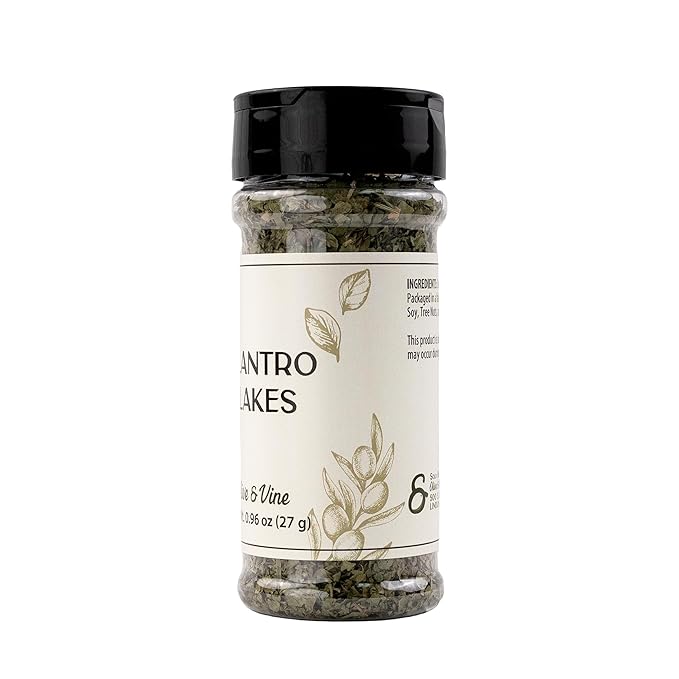 Olive & Vine Cilantro Flakes, Fresh & Zesty, For Tacos & Salsas, Rich Tradition, Authentic Taste