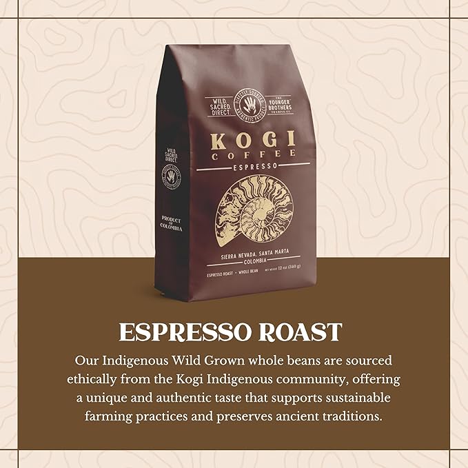 The Younger Brothers Trading Co. Kogi Coffee | Indigenous Wild Grown Whole Bean | Ethically Sourced