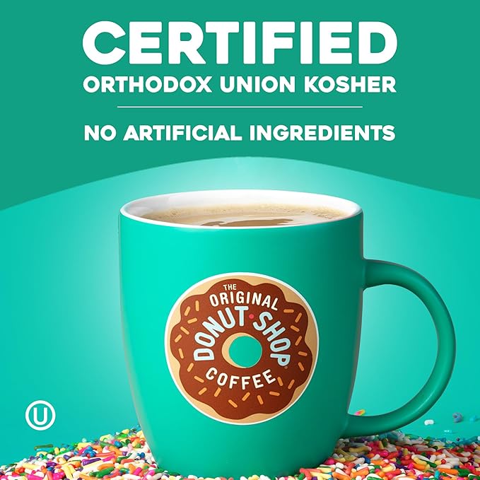 The Original Donut Shop Coffee Dark, Keurig Single Serve K-Cup Pods, Dark Roast Coffee, 48 Count