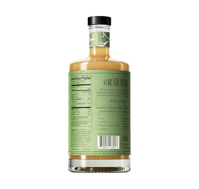 Tilden Cocktails Lacewing,Multi Award Winning Non-Alcoholic Cocktail, Vegan and No Sugar Added