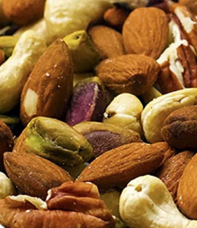 Farm Fresh Nuts DELUXE MIXED NUTS Roasted with the Healthy Himalayan Salt. - Oven Roasted without