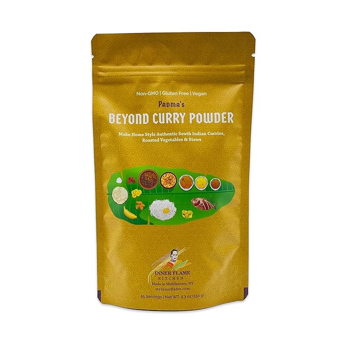 Inner Flame Beyond Curry Powder For Authentic Home Style South Indian Curries (Blend of 12 Spices)