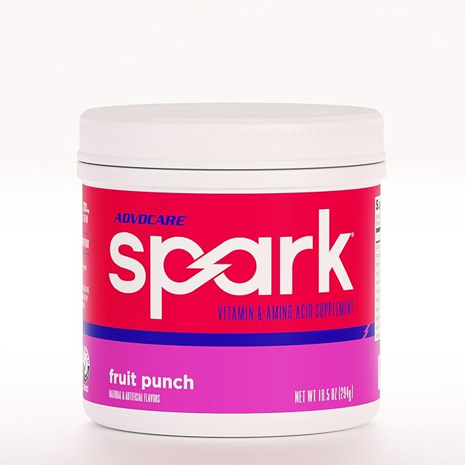 AdvoCare Spark Vitamin & Amino Acid Supplement - Focus & Energy Drink Powder Mix with Vitamin A