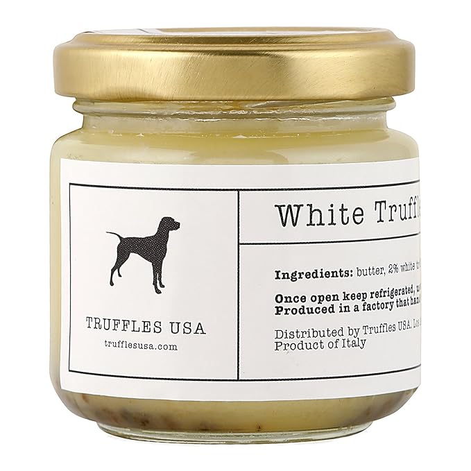 TRUFFLES USA White Truffle Butter 2.82 oz - Italian Truffle Butter from Fresh Italian Truffles