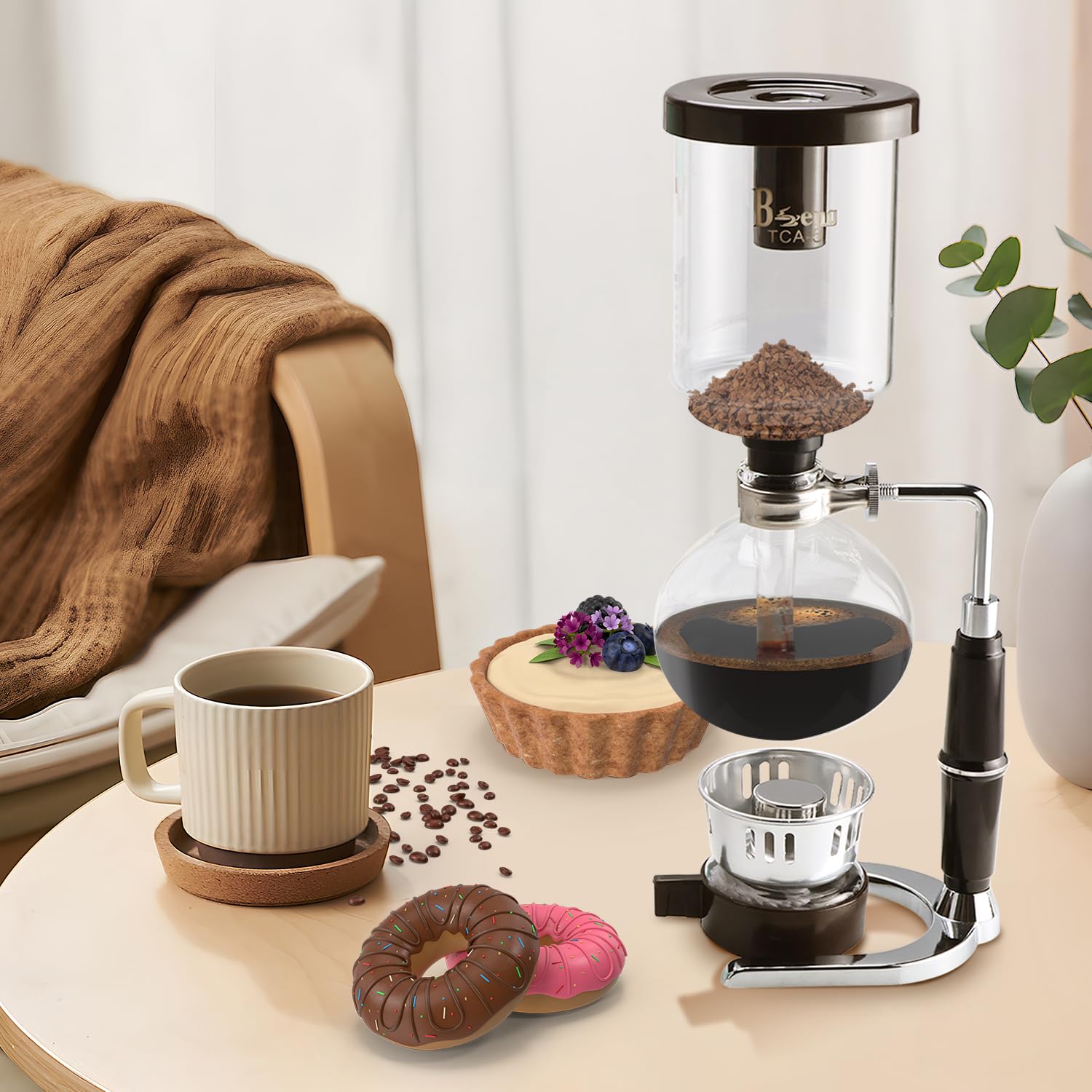 Amarine Made Siphon Coffee Maker, Siphon Coffee Brewer, Japanese Siphon