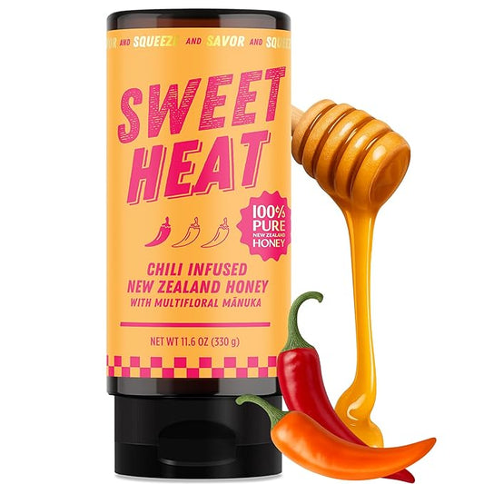 Hot Honey - Sweet Heat 100% Pure New Zealand Raw Manuka Spicy Honey MGO 100+ - Chili-Infused for