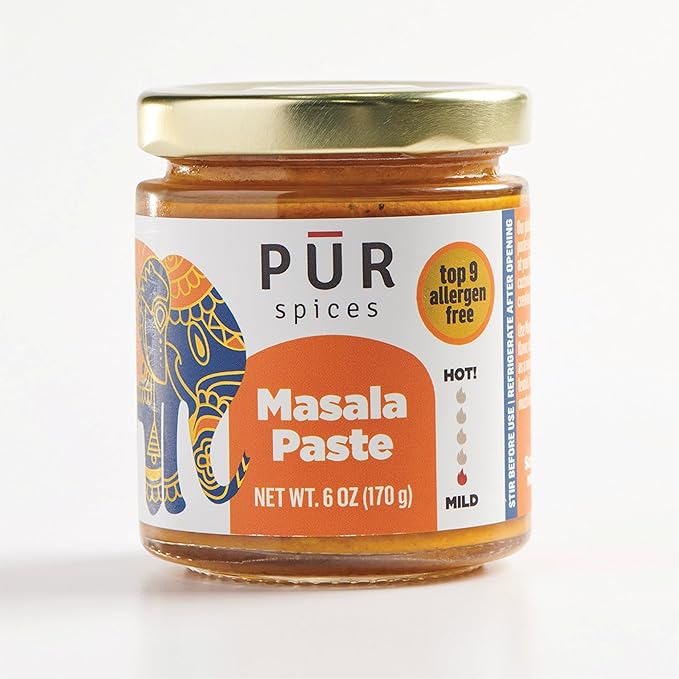 PUR Spices Tasty Gift Box I Set of Three Hot Sauces and Cooking Pastes I Recipe Card and Jar Opener