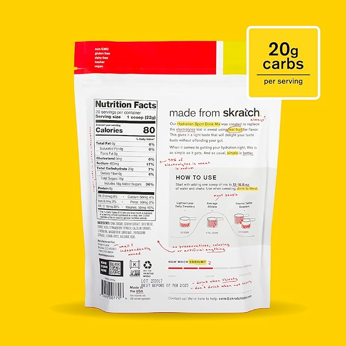 Skratch Labs Hydration Powder | Sport Drink Mix | Electrolytes Powder for Exercise, Endurance, and