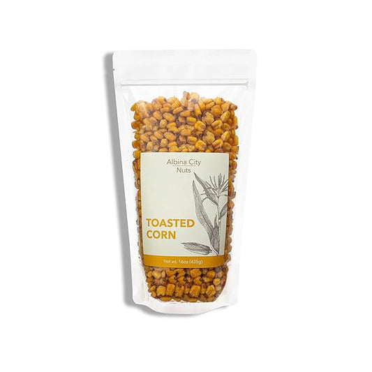 Albina City Nuts Toasted Corn ??Tasty Snack with a Gentle Crunch Made from Non-GMO Ingredients Free