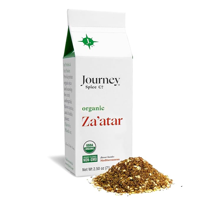 Organic Za'atar Spice Seasoning by Journey Spice Co. | Salt-Free, Sugar-Free, Non-GMO | Gourmet
