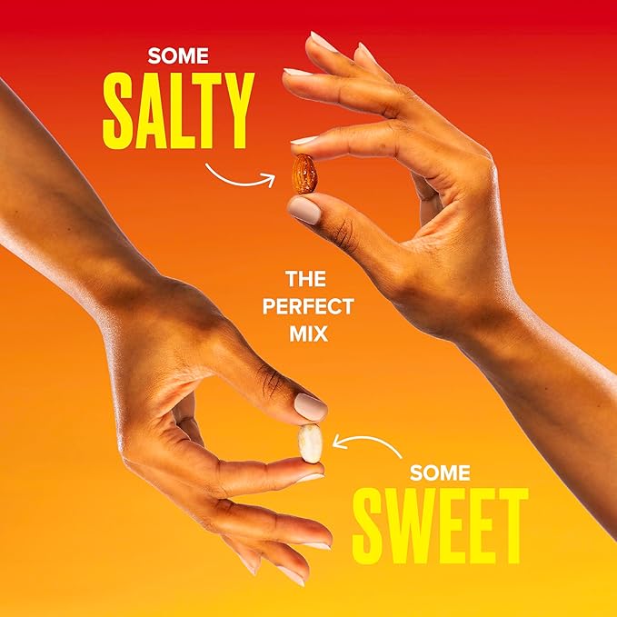 SkinnyDipped Salty + Sweet Maple Almond Crunch, Healthy Snack, Plant Protein, Gluten Free, 4 oz