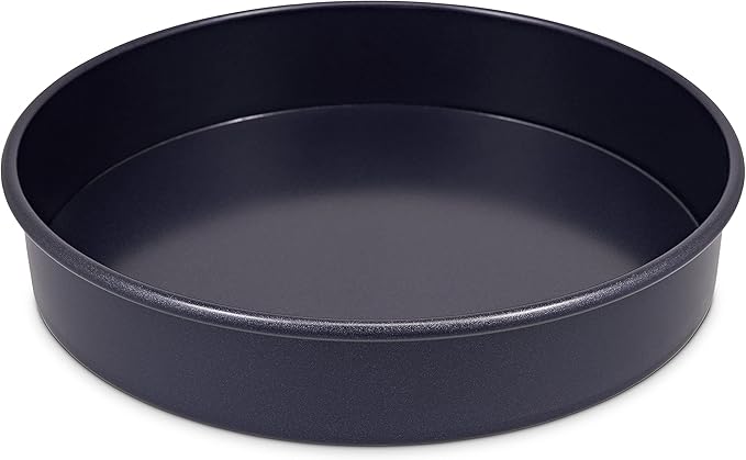 Zyliss E980195 Non-Stick Loose Base Round Sandwich Tin | 20cm/8in | Carbon Steel | Dark Blue | Cake