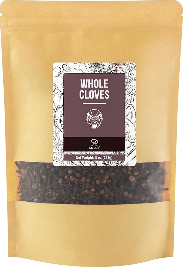 Soeos Whole Cloves 8 Ounce, Premium Quality Fresh Hand Picked Cloves Whole, Great for Foods and