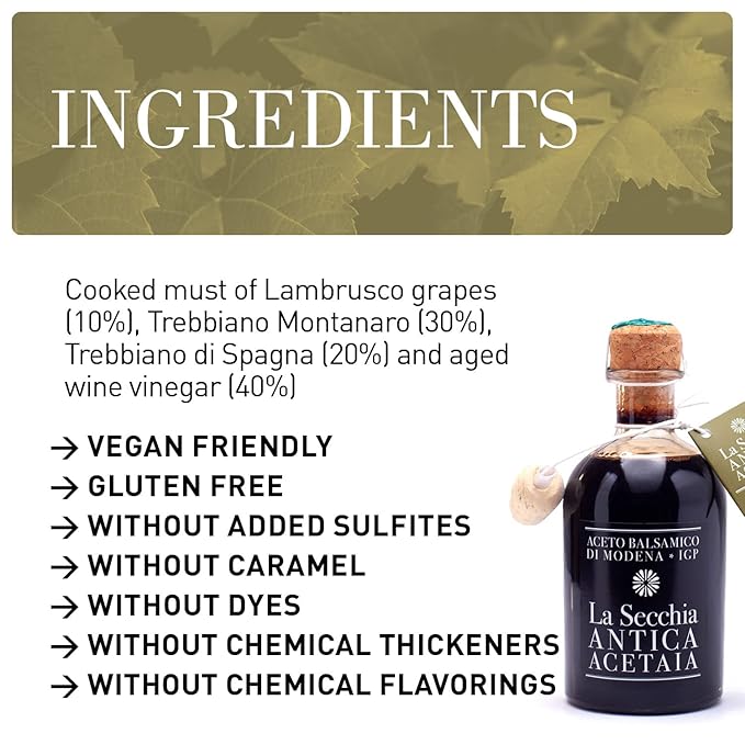 La Secchia - Balsamic Vinegar of Modena PGI "Cinque Stelle", Aged in 20 Barrels of Different Woods