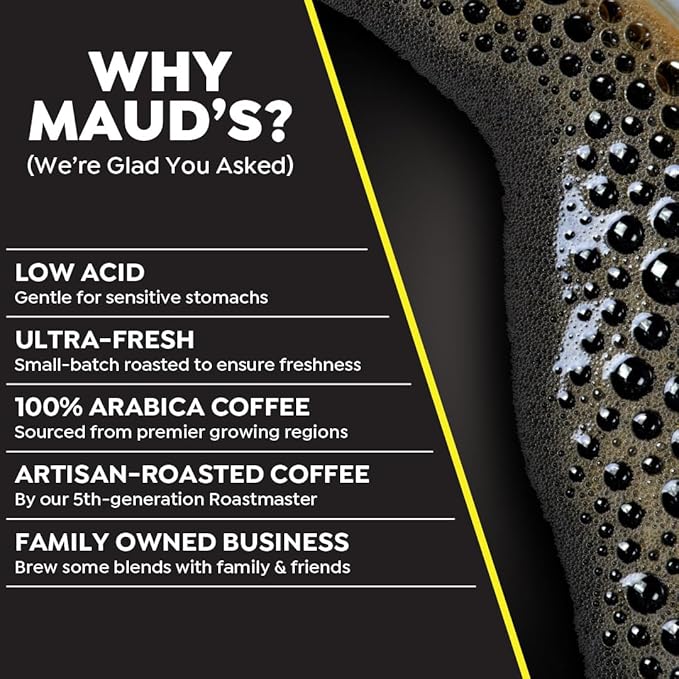 Maud's World's Strongest Decaf Coffee Pods, 100 ct, Decaffeinated Dark Roast Coffee in Recyclable