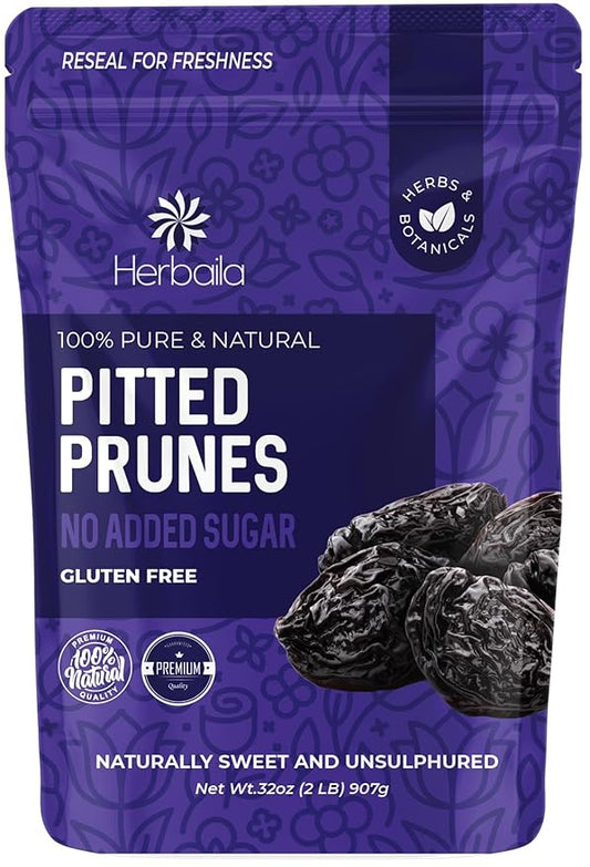 Prunes Pitted Unsweetened 2LBS, Dried Prunes for Constipation, Dried Plums Pitted Prunes, Naturally