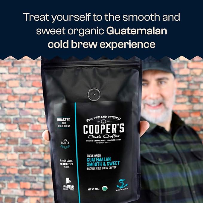 Guatemala Organic Cold Brew Coffee, Single Origin, Gourmet Beans, Tasting Notes of Milk Chocolate