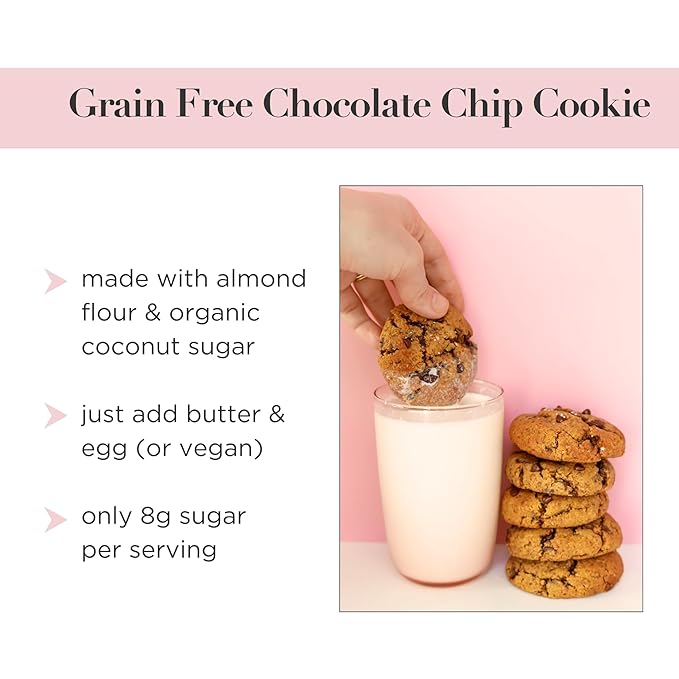 Stellar Eats Grain-Free Chocolate Chip Cookie Mix | Almond Flour-Based | Gluten-Free, Dairy-Free
