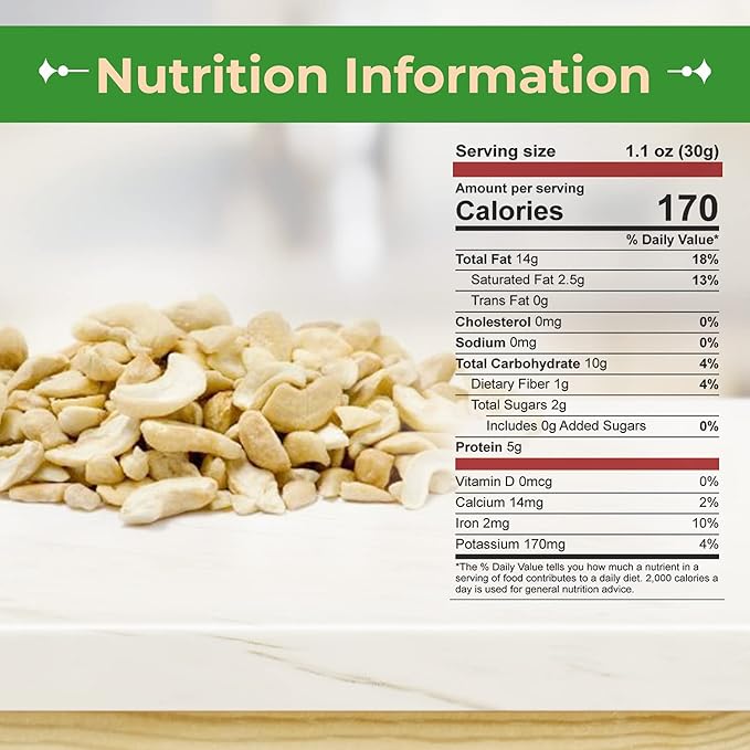 Sincerely Nuts - Raw Cashews Pieces Unsalted | Healthy Snack, Source of Protein | Keto and Paleo
