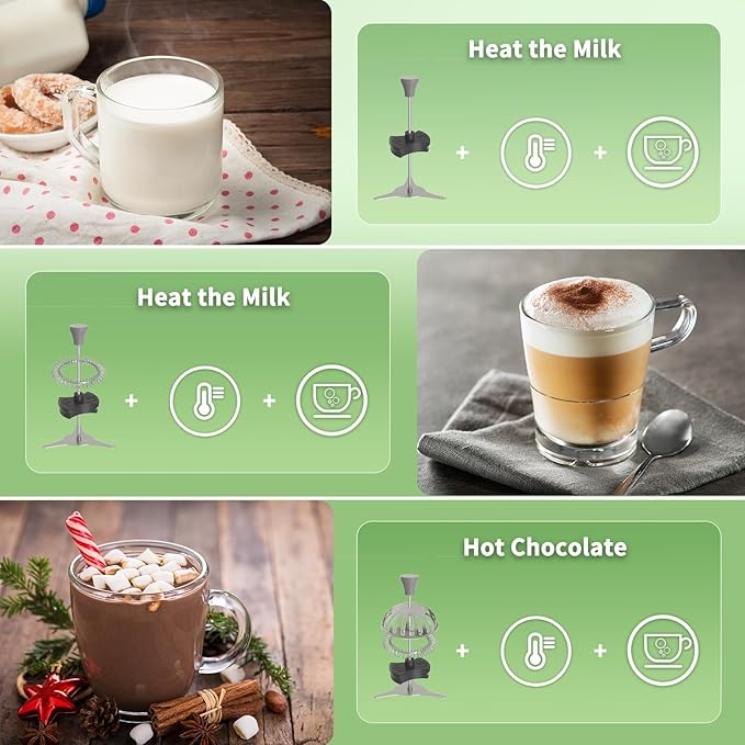 Maestri House Milk Frother, Variable Temp and Froth Thickness DualFro 600 Milk Frother Steamer