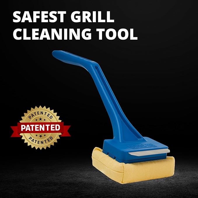 Grill Rescue BBQ Replaceable Scraper Cleaning Head, Bristle Free - Safe, Durable and Unique Scraper