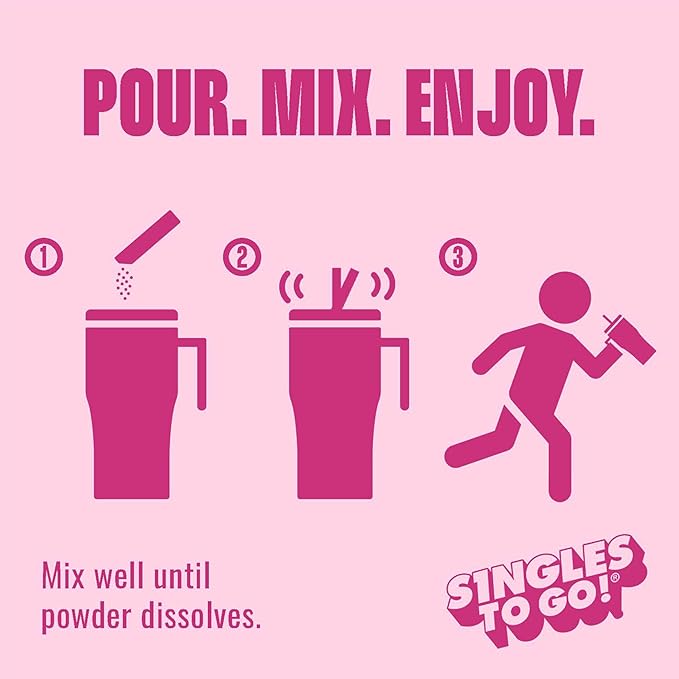 Starburst Singles To Go Powdered Drink Mix, All Pink Strawberry, 12 Boxes with 6 Packets Each - 72