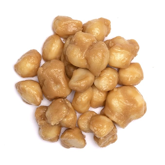 Hamakua Macadamia Nuts - Sweet Glazed Butter Rum - Hawaiian Grown Flavored Dry Roasted Half and