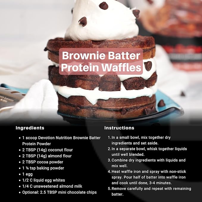 Devotion Nutrition Protein Powder Brownie Batter ??20g Whey Isolate & Casein Protein Blend ??No