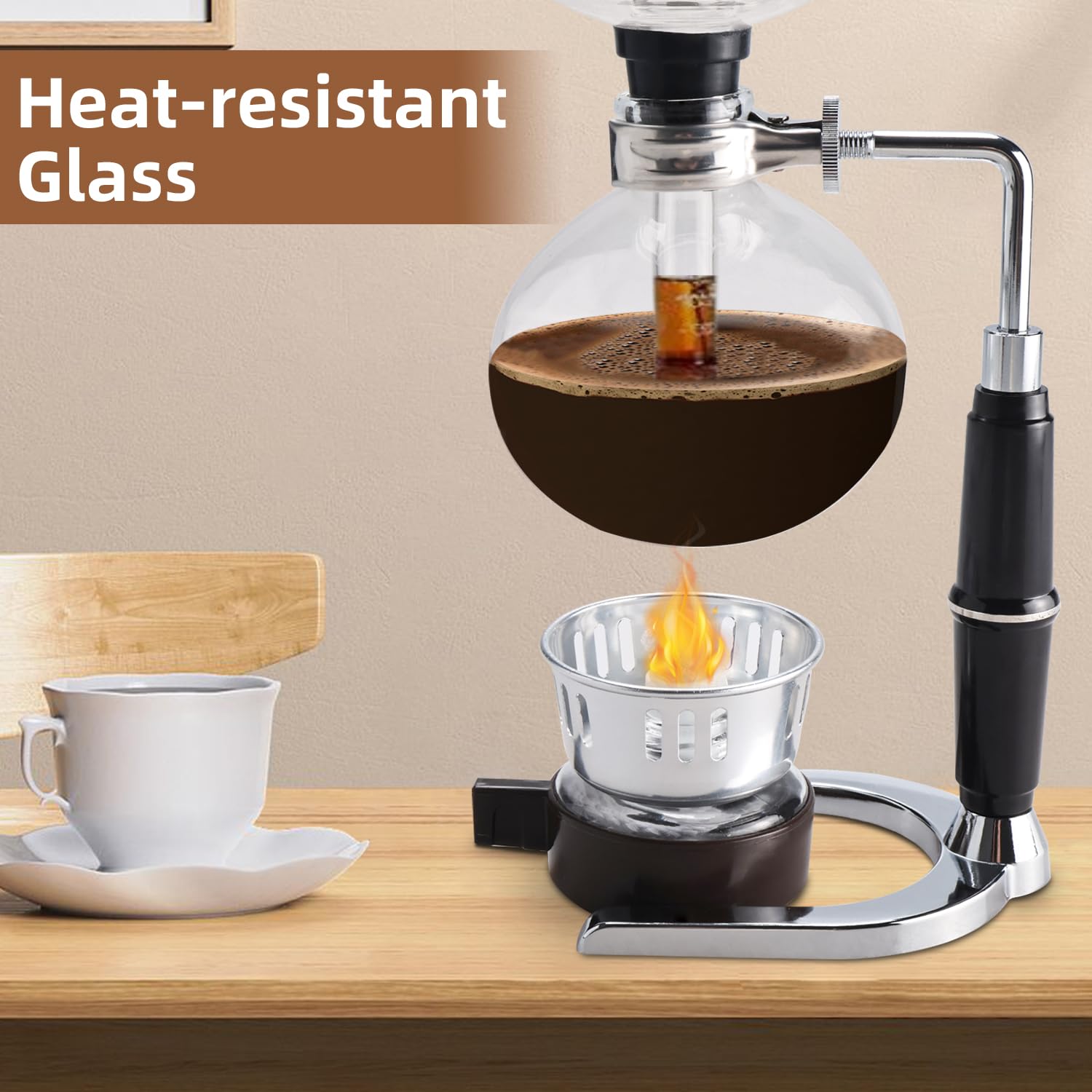Amarine Made Siphon Coffee Maker, Siphon Coffee Brewer, Japanese Siphon