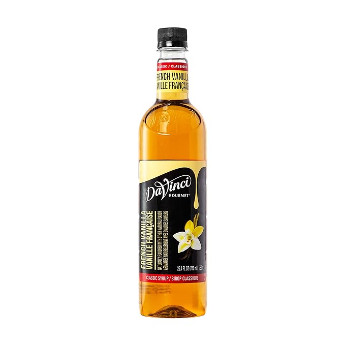DaVinci Gourmet Classic French Vanilla Syrup, 25.4 Ounce (Pack of 8)