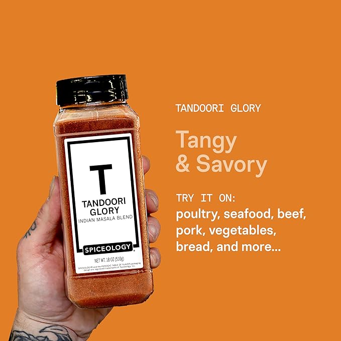 Spiceology - Tandoori Glory - Indian Masala Blend - Curry Spices and Seasonings - Use On: Chicken