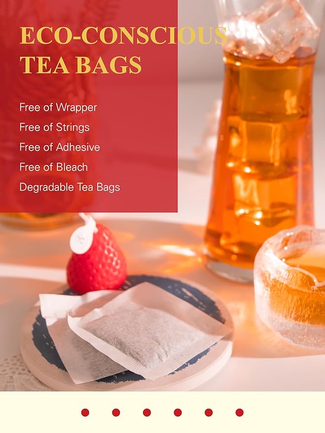 GLDNT Organic Black Tea Bags, Natural Organic Black Tea, Smooth & Mellow Flavor, Caffeinated, Hot &