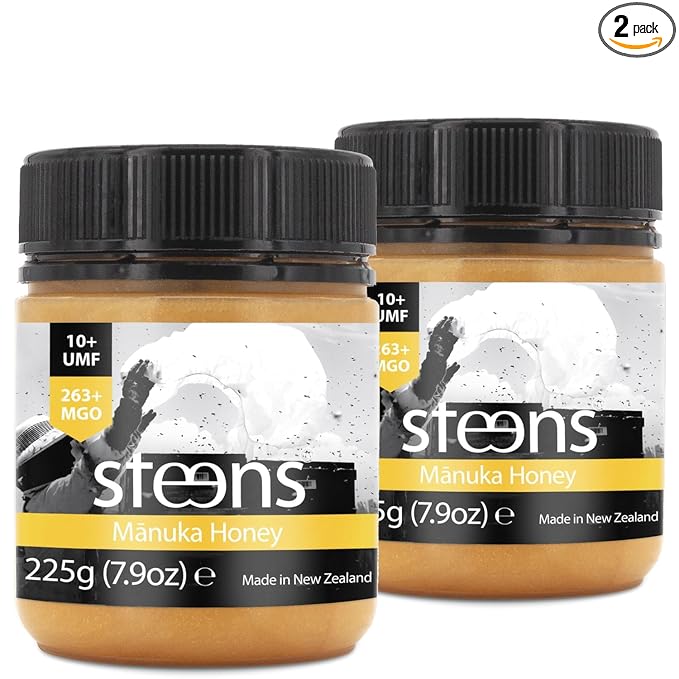 Steens Manuka Honey - MGO 263+ - Pure & Raw 100% Certified UMF 10+ Manuka Honey - Bottled and