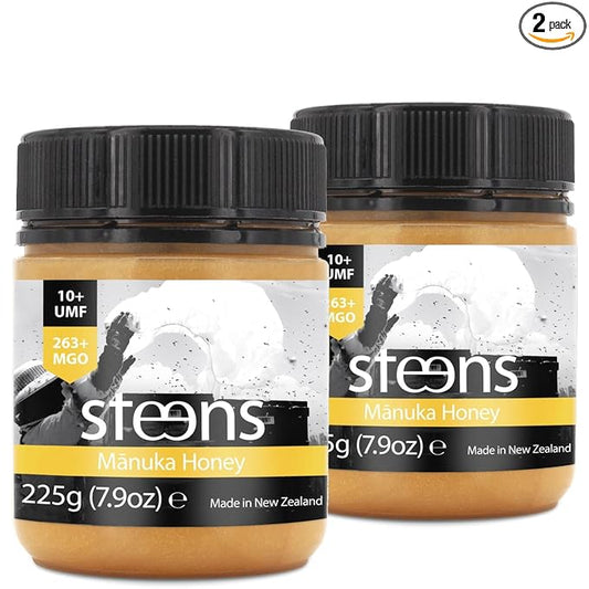 Steens Manuka Honey - MGO 263+ - Pure & Raw 100% Certified UMF 10+ Manuka Honey - Bottled and