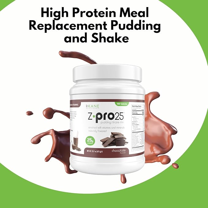 Z-Pro25 Protein Powder, 23.7 oz ??25g Casein & Whey Blend ??Low-Carb, High-Protein Meal Replacement