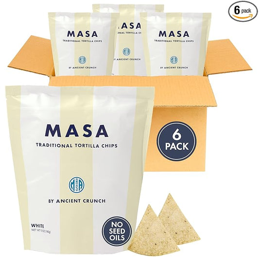 MASA Tortilla Chips Snack Pack - Seed Oil Free Snacks, Organic Chips Tortilla - Gluten & Dairy