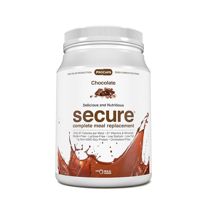 ANDREW LESSMAN Secure Soy Complete Meal Replacement - Chocolate 60 Servings - Only 67 Calories, 7g