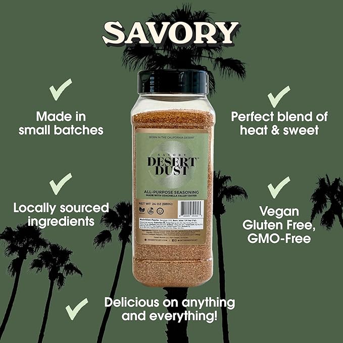 Desert Dust Savory Seasoning ??Organic Date Sugar Gourmet Blend | Smoky, Sweet & Low-Glycemic |
