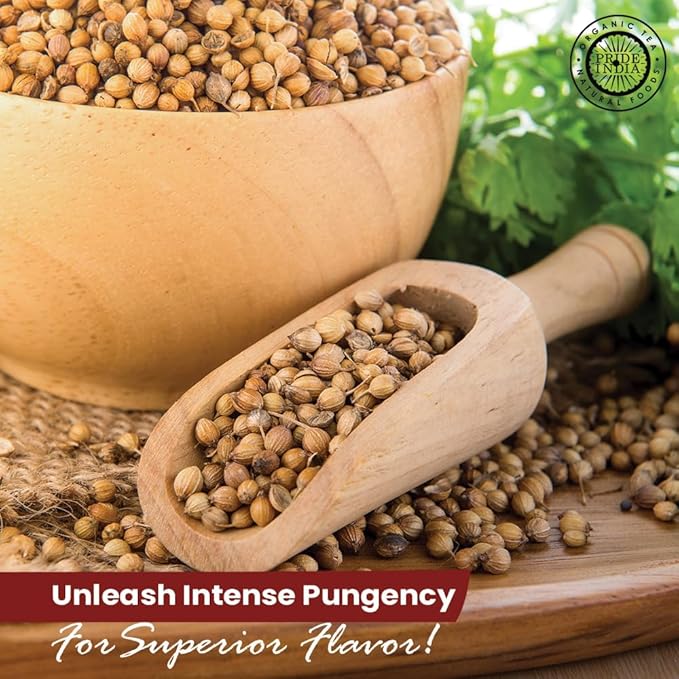 Pride of India – Coriander Seed Whole – Fresh & Gourmet Indian Whole Spice – Good for